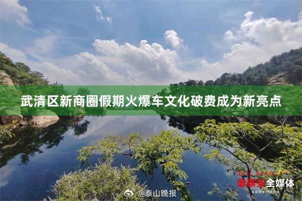 武清区新商圈假期火爆车文化破费成为新亮点